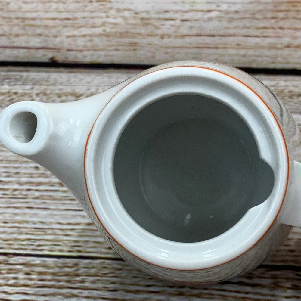 Vintage Sanka Coffee Pot Creamer Server Decaffeinated Japan Ceramic Teapot w Lid